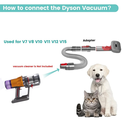 Pet Grooming Kit for Dyson Vacuum V7 V8 V10 V11 V12 V15, Pet Grooming Brush Attachment,Dog Hair Groomer Tools